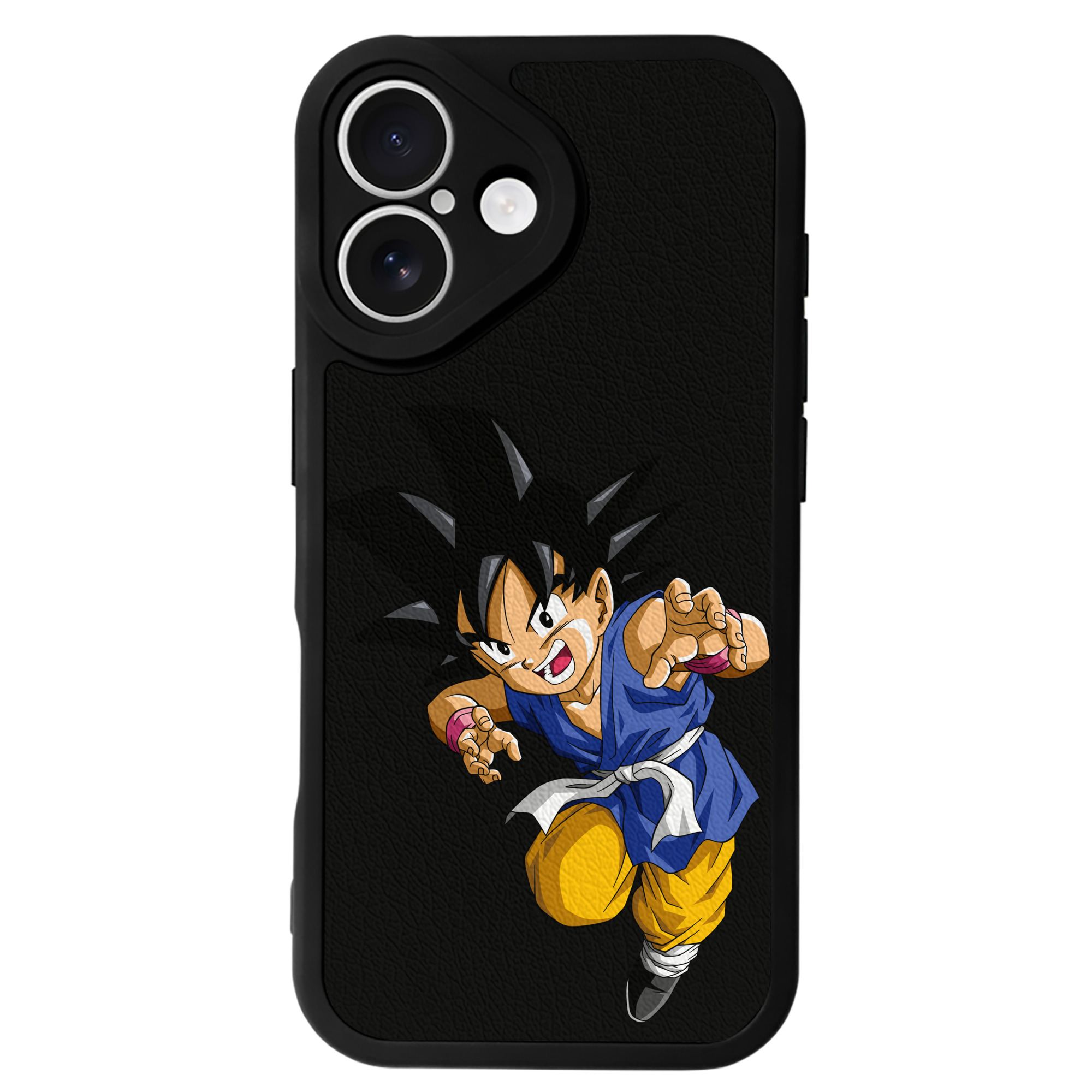 （画像用） ドラゴンボール 孫悟空（そん ごくう）Son Goku カカロット DRAGON BALL Kakarotto 【iPhone 16シリーズ対応】シリコンスマホケース（レザー調） 材質：シリコン